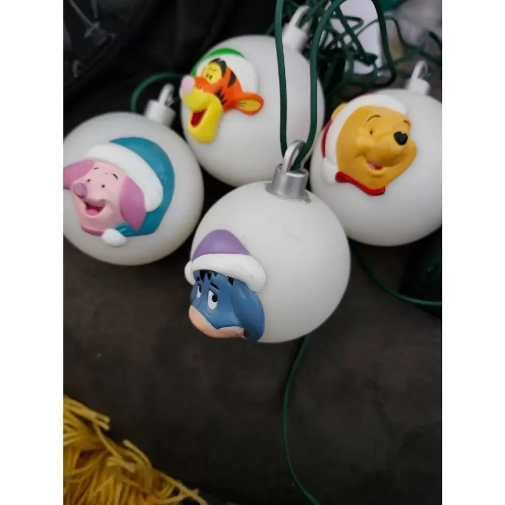 Disney Pooh and Pals Color Changing Light Ornament Set. Multiply color lights